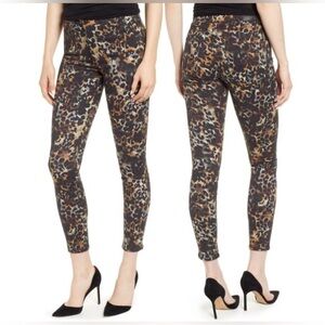 AG Adriano Goldschmied Farrah Ankle Skinny High Rise Jeans Untamed Camo Dark Ivy